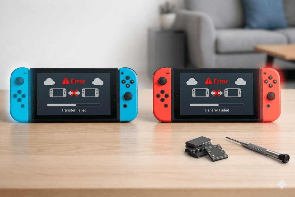 【Switch修理】データ移行ができない・失敗する！Wi-Fi通信エラーの原因と基板修理