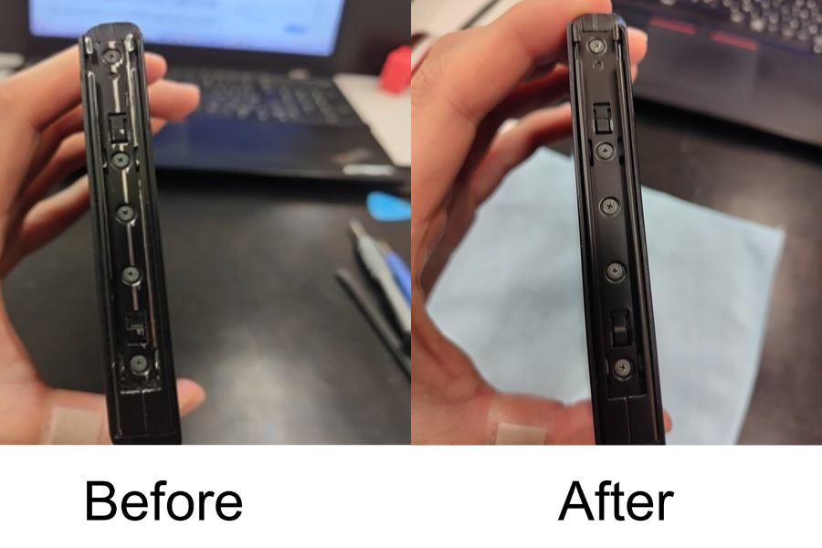 Switch本体左レール交換