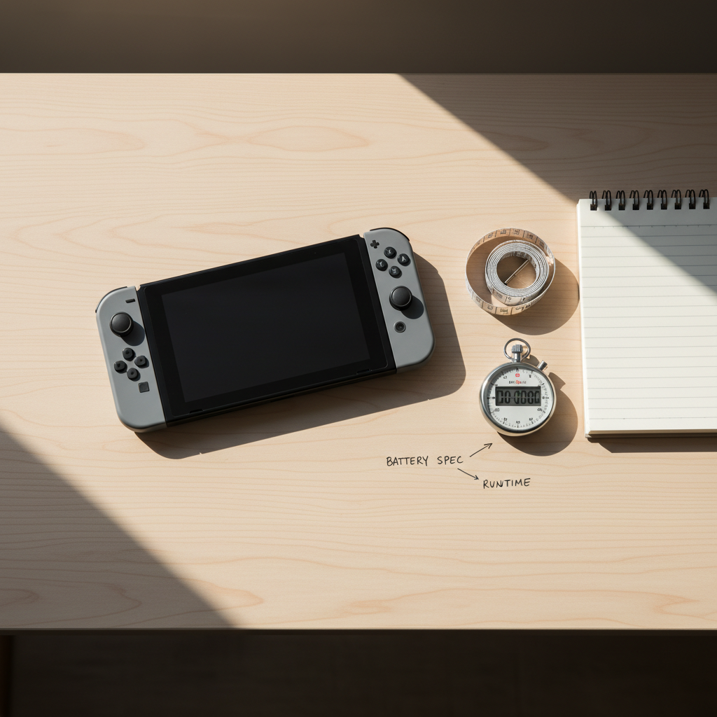 Switch2のバッテリー仕様と公称駆動時間